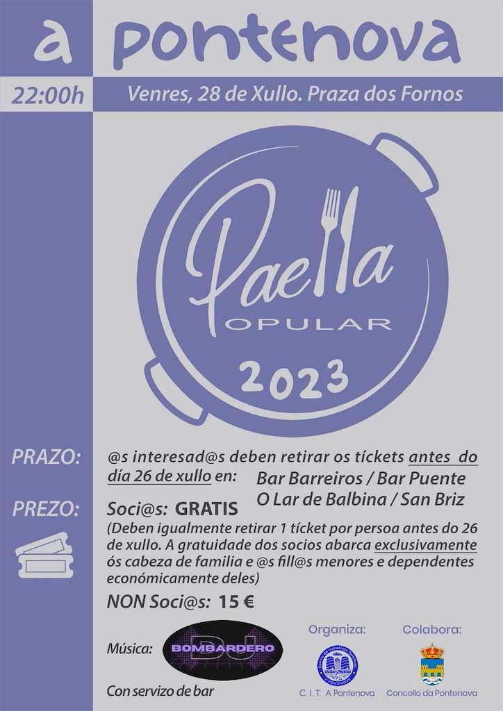 Paella Popular en A Pontenova