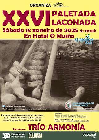 Fechas, información, programa, cartel, imágenes, mapa y ubicación de XXVI Paletada-Laconada de San Amaro  en  A Guarda