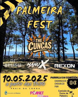 Fechas, información, programa, cartel, imágenes, mapa y ubicación de Palmeira Fest - Festa da Xuventude  en  Ribeira