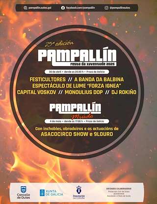 Fechas, información, programa, cartel, imágenes, mapa y ubicación de Pampallín - Festa da Xuventude   en  Outes