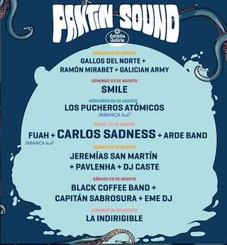 Fechas, información, programa, cartel, imágenes, mapa y ubicación de Pantín Sound (2026)  en  Valdoviño