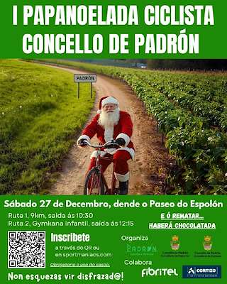 Fechas, información, programa, cartel, imágenes, mapa y ubicación de I Papanoelada Ciclista (2025)  en  Padrón