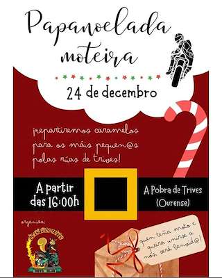 Fechas, información, programa, cartel, imágenes, mapa y ubicación de Papanoelada Moteira  en  A Pobra de Trives