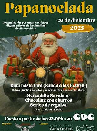 Fechas, información, programa, cartel, imágenes, mapa y ubicación de III Papanoelada Moteira (2025)  en  Cee