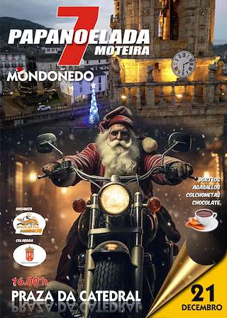 Fechas, información, programa, cartel, imágenes, mapa y ubicación de VIII Papanoelada Moteira (2025)  en  Mondoñedo