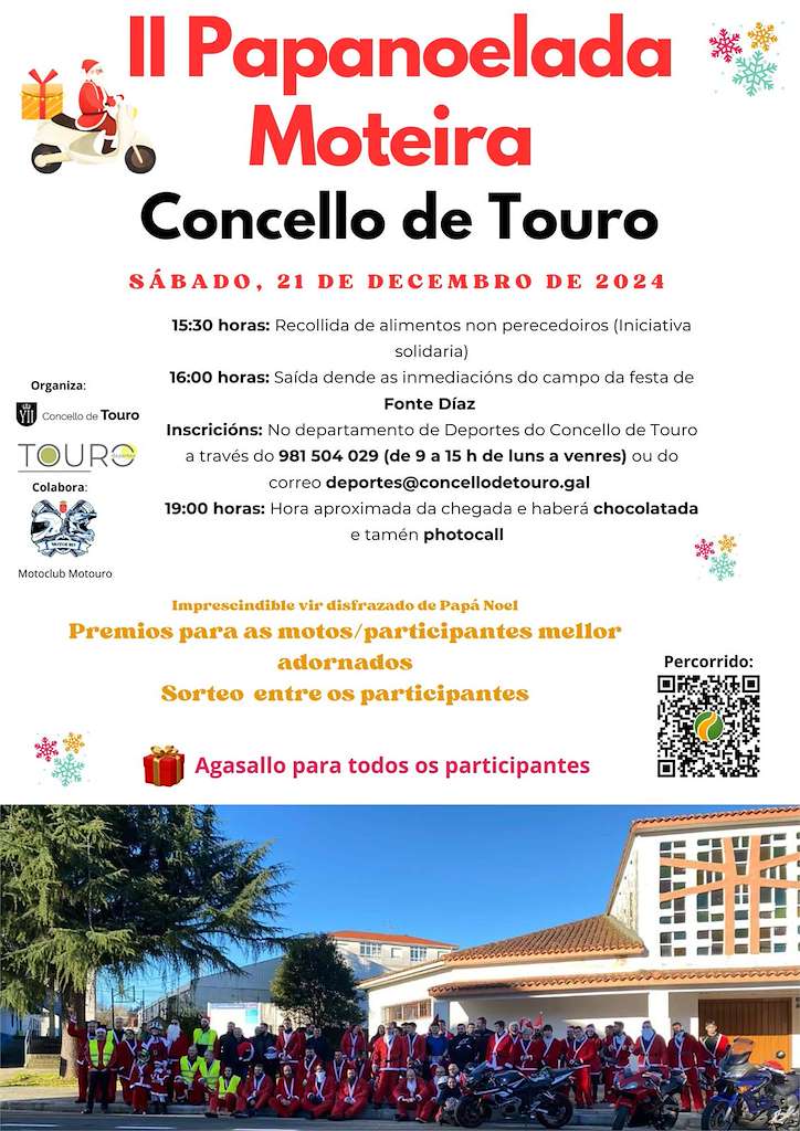 II Papanoelada Moteira en Touro