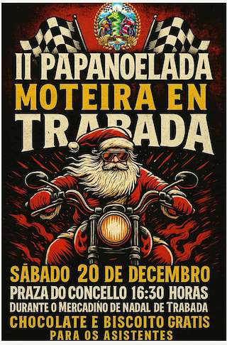 Fechas, información, programa, cartel, imágenes, mapa y ubicación de II Papanoelada Moteira  en  Trabada