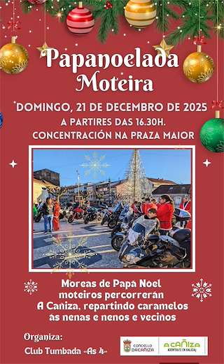 Fechas, información, programa, cartel, imágenes, mapa y ubicación de Papanoelada Motera   en  A Caniza