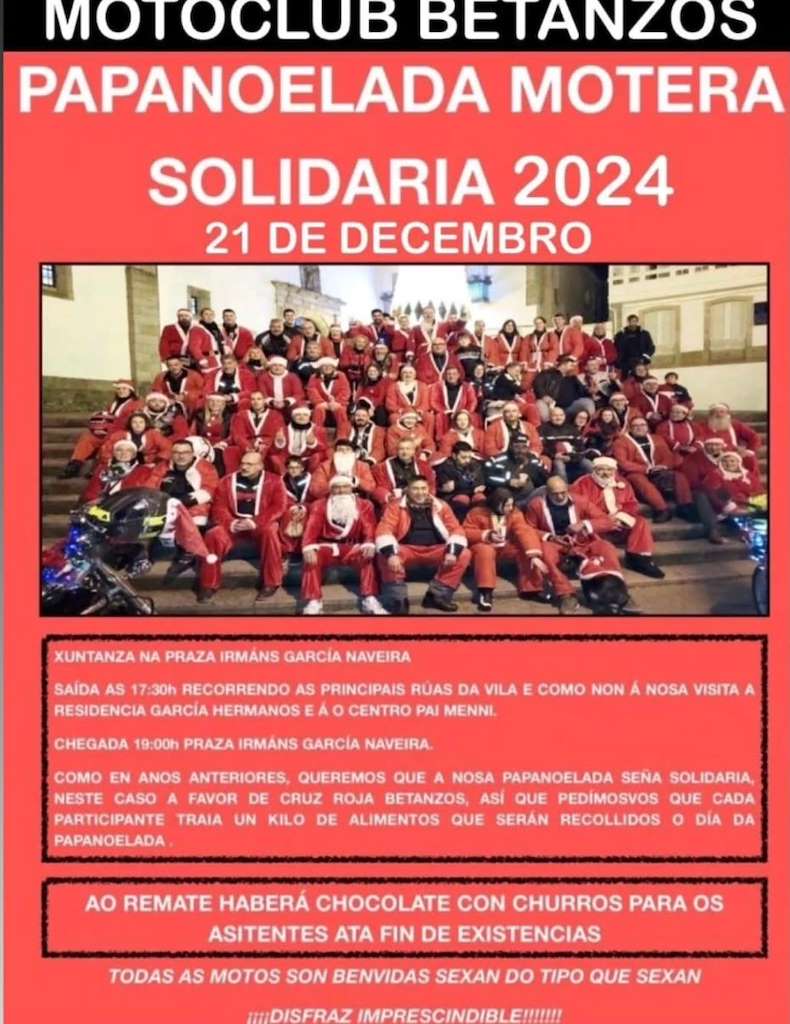 Papanoelada Motera en Betanzos