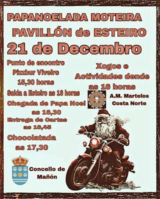 Fechas, información, programa, cartel, imágenes, mapa y ubicación de Papanoelada Motera  en  Mañón