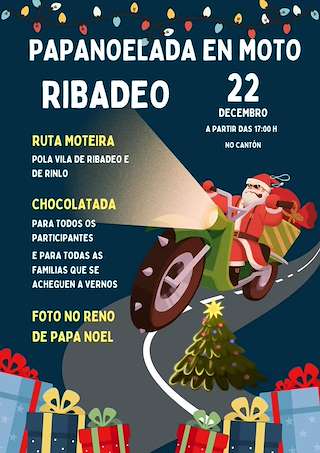 Fechas, información, programa, cartel, imágenes, mapa y ubicación de Papanoelada Motera (2025)  en  Ribadeo