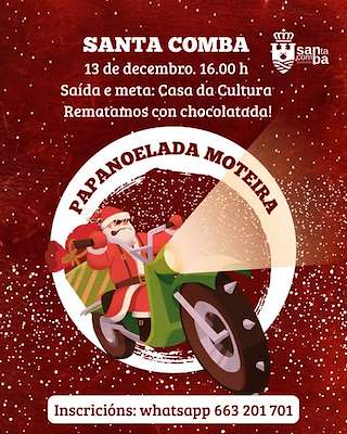 Fechas, información, programa, cartel, imágenes, mapa y ubicación de Papanoelada Motera (2025)  en  Santa Comba