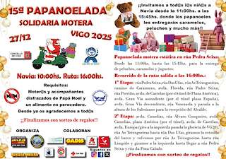 Fechas, información, programa, cartel, imágenes, mapa y ubicación de XV Papanoelada Motera (2025) en Vigo
