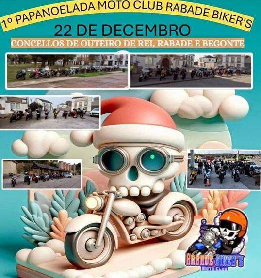 I Papanoelada Moto Club Rabade Biker´s  en Outeiro de Rei