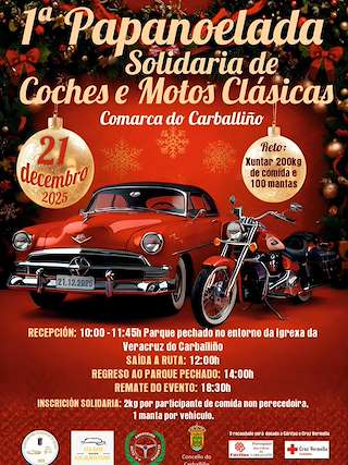 I Papanoelada Solidaria de Coches e Motos Clásicas