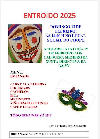 Comida de Carnaval de Lobas (2026) en O Carballiño