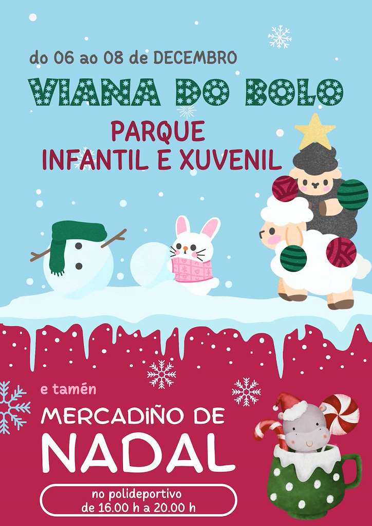 Parque Infantil e Xuvenil - Mercadiño de Nadal en Viana do Bolo