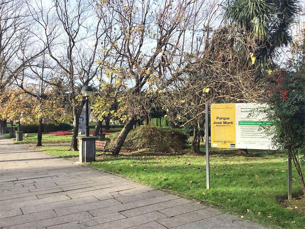Parque José Martí en Oleiros
