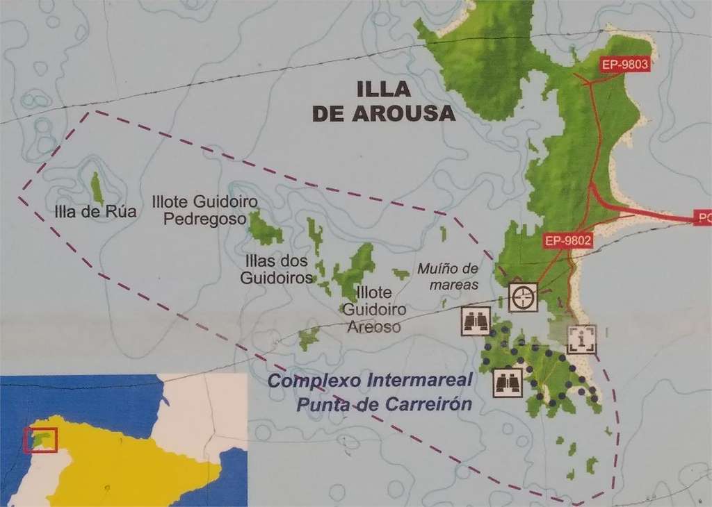 Parque Natural de Carreirón en A Illa de Arousa
