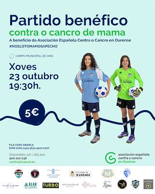 Fechas, información, programa, cartel, imágenes, mapa y ubicación de V Partido Benéfico Contra o Cancro de Mama (2025)  en  Ourense