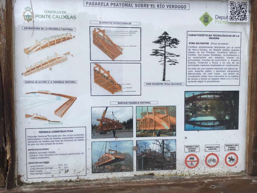 Pasarela Peatonal sobre el Río Verdugo en Ponte Caldelas