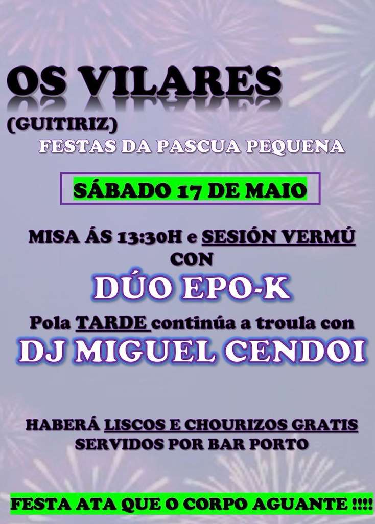 Pascua Pequena de Os Vilares (2025) en Guitiriz