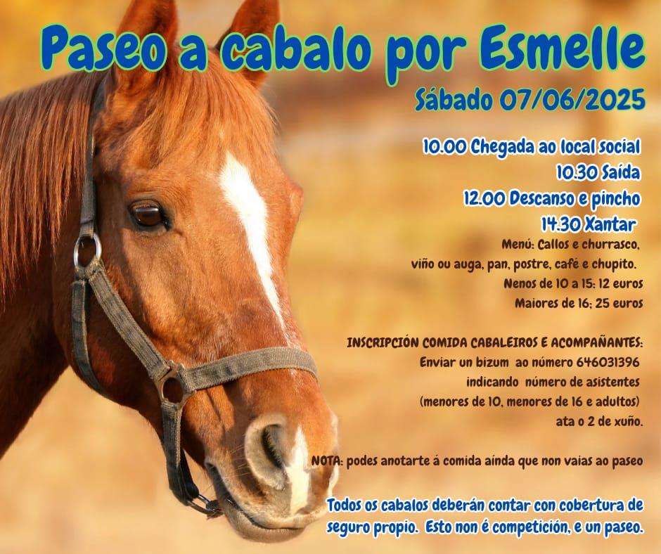 Paseo a Cabalo de Esmelle (2025) en Ferrol