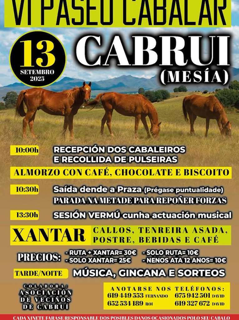 VI Paseo Cabalar de Cabrui en Mesía