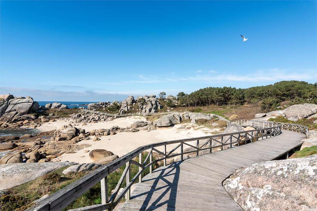 Paseo de Madera de Pedras Negras en O Grove