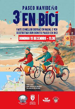 Fechas, información, programa, cartel, imágenes, mapa y ubicación de III Paseo Navideño en Bici  en  Vilagarcía de Arousa