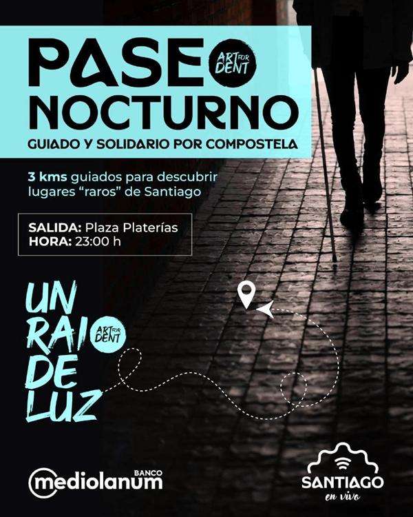 Paseo Nocturno Solidario Un Raio de Luz (2025) en Santiago de Compostela