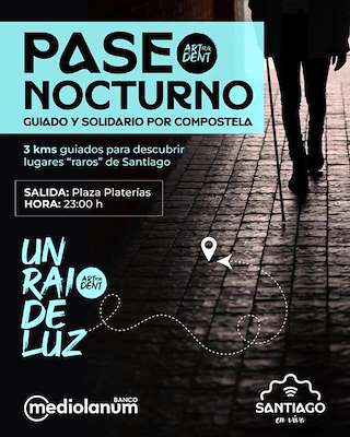 Fechas, información, programa, cartel, imágenes, mapa y ubicación de Paseo Nocturno Solidario Un Raio de Luz  en  Santiago de Compostela