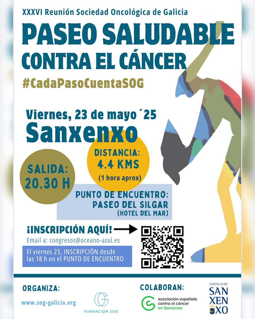 Paseo Saludable Contra el Cáncer (2025) en Sanxenxo