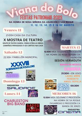 Patronais da Nosa Señora da Asunción e San Roque en Viana do Bolo