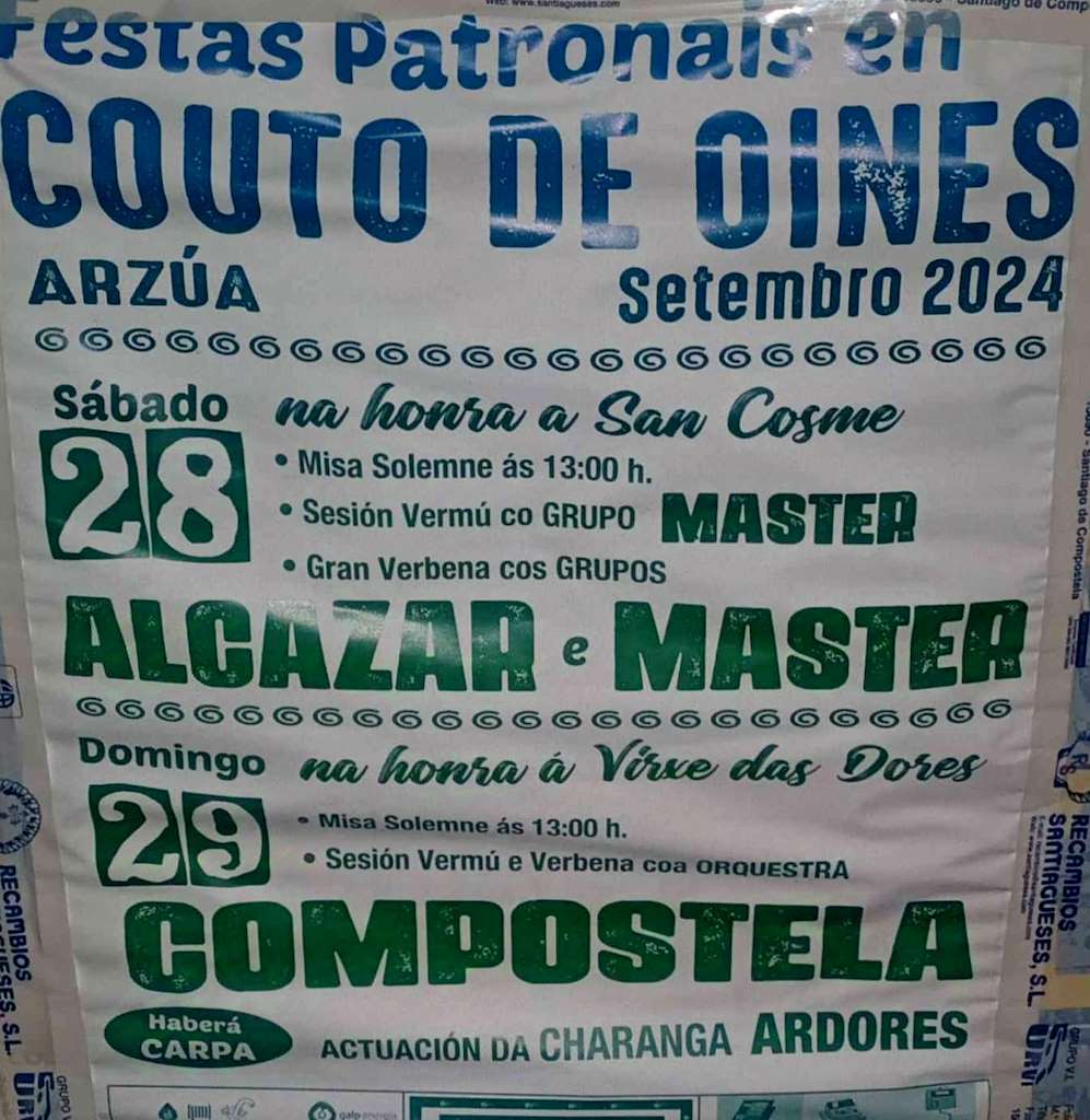 Patronais de San Cosme de Oíns en Arzúa