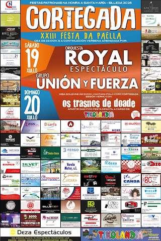Fechas, información, programa, cartel, imágenes, mapa y ubicación de Patronais de Santa María - XXIII Festa da Paella de Cortegada  en  Silleda