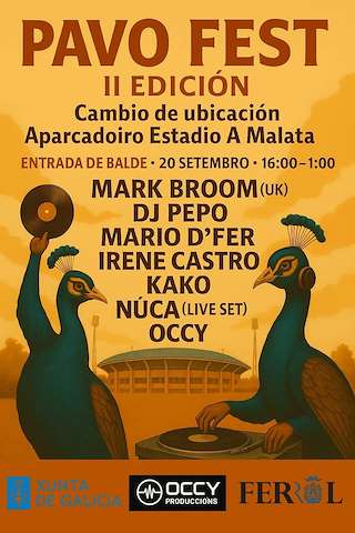Fechas, información, programa, cartel, imágenes, mapa y ubicación de II Pavo Fest  en  Ferrol