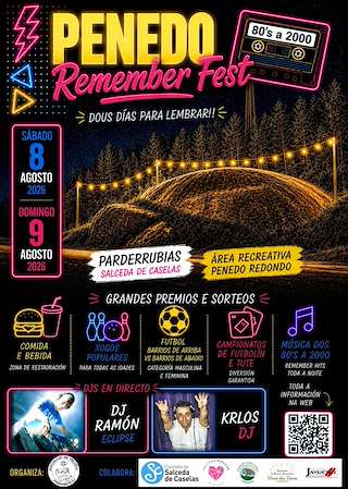 Fechas, información, programa, cartel, imágenes, mapa y ubicación de Penedo Remember Fest (2026)  en  Salceda de Caselas