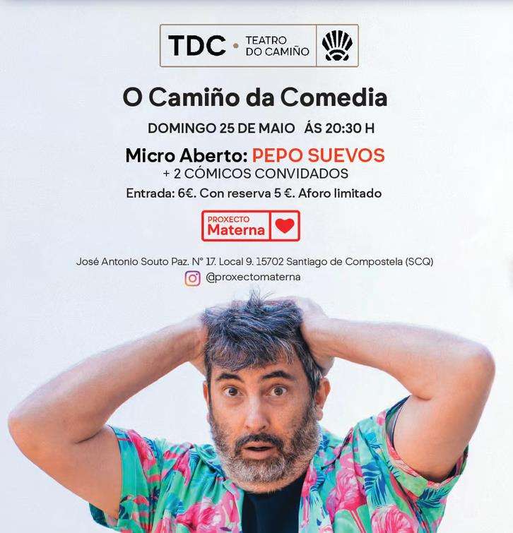 Pepo Suevos - O Camiño da Comedia (2025) en Santiago de Compostela