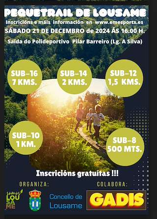 Fechas, información, programa, cartel, imágenes, mapa y ubicación de Pequetrail  en  Lousame