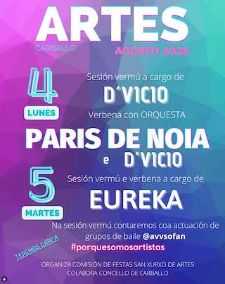 Fechas, información, programa, cartel, imágenes, mapa y ubicación de Perpetuo Socorro e Sacramento de Artes  en  Carballo