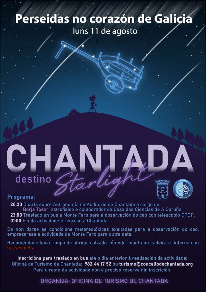Perseidas no Corazón de Galicia en Chantada