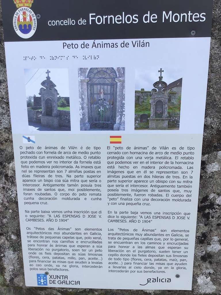 Peto das Ánimas de Vilán en Fornelos de Montes
