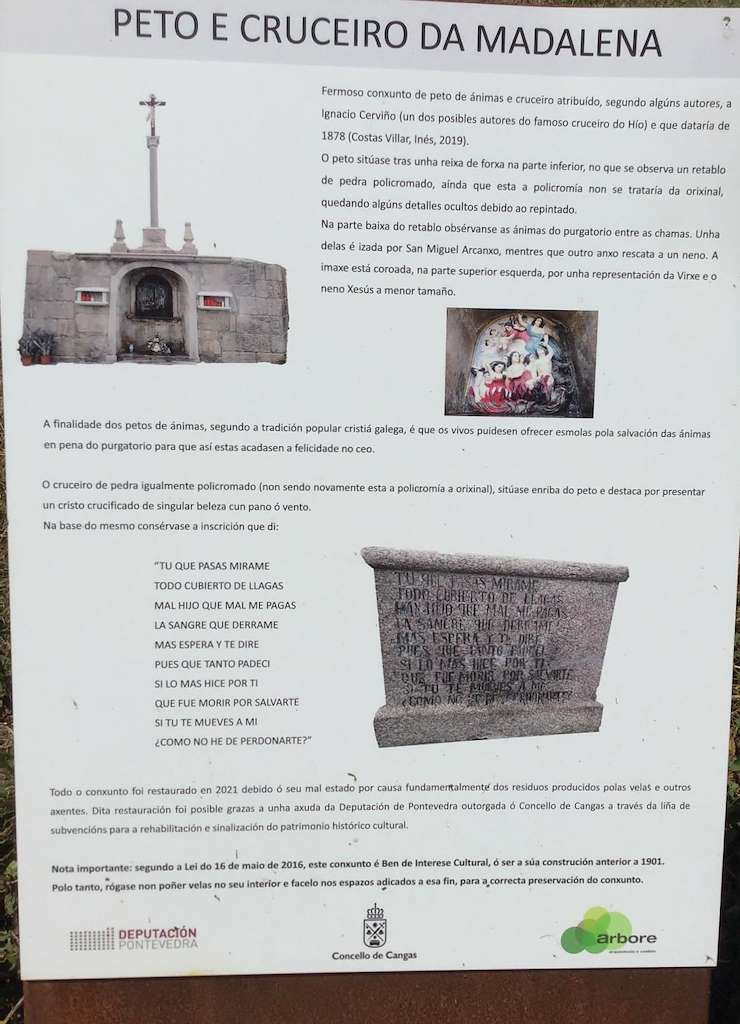 Peto e Cruceiro da Madalena  en Cangas