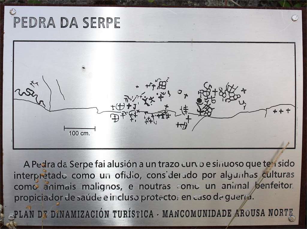 Petroglifo Pedra da Serpe en Boiro