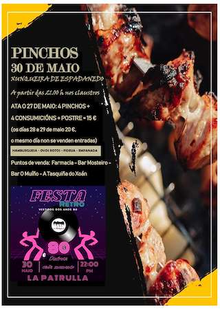 Fechas, información, programa, cartel, imágenes, mapa y ubicación de Pincho de Maio  en  Xunqueira de Espadanedo