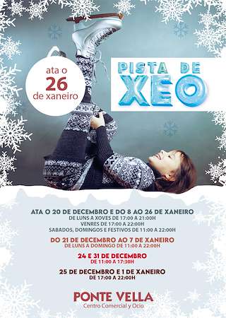Fechas, información, programa, cartel, imágenes, mapa y ubicación de Pista de Hielo del C. C. Ponte Vella  en  Ourense