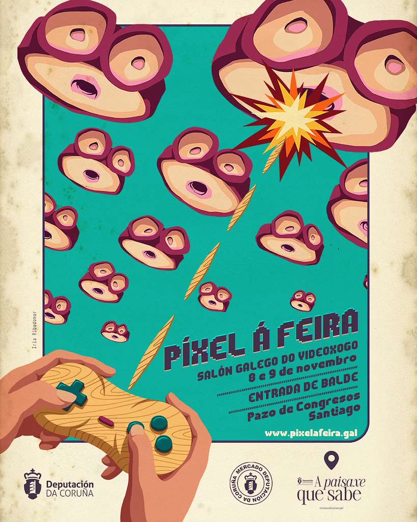 Pixel á Feira en Santiago de Compostela