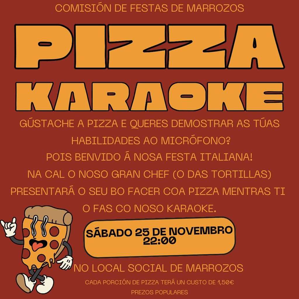 Pizza Karaoke de Marrozos en Santiago de Compostela