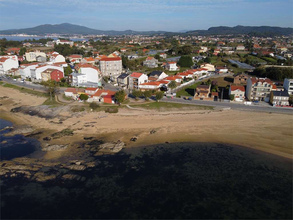 Playa A Braña en Vilanova de Arousa